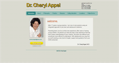 Desktop Screenshot of drcherylappel.com